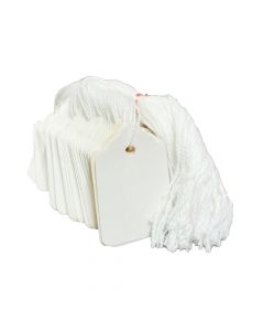 Maco Merchandise Tag #5  1 3/32 x 1 3/4 White     12204 ea-pk/100