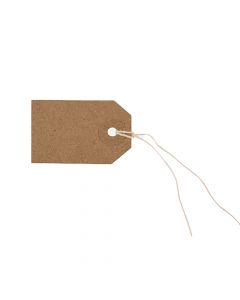 Tiger Kraft Strung Tags #0  2.12in x 1.14in    302451