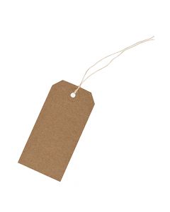 Tiger Kraft Strung Tags #3   96 x 48mm   302454