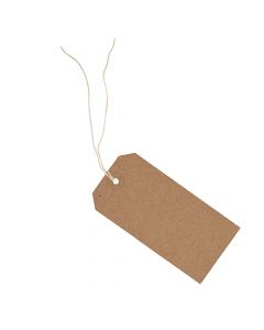 Tiger Kraft Strung Tags #42   108 x 54mm   302455