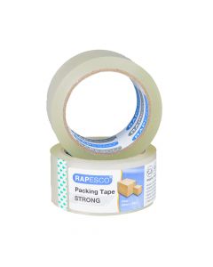 Rapesco Clear Sealing Tape (STRONG) (2in x 65.62 yards) 50mm x 60metres 1697 ea