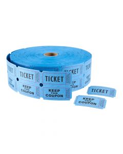 ITC  Admission Ticket  2M Blue Double 85620 (ea Roll of 2000)