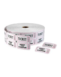ITC  Admission Ticket  2M White Double 85650 (ea Roll of 2000)