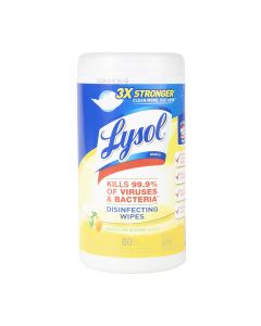 Lysol Disinfecting Wipes Lemon Lime 80sht 77182