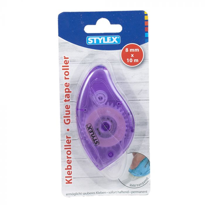 Glue Tape Roller, 8 mm x 10 m (31029), STYLEX