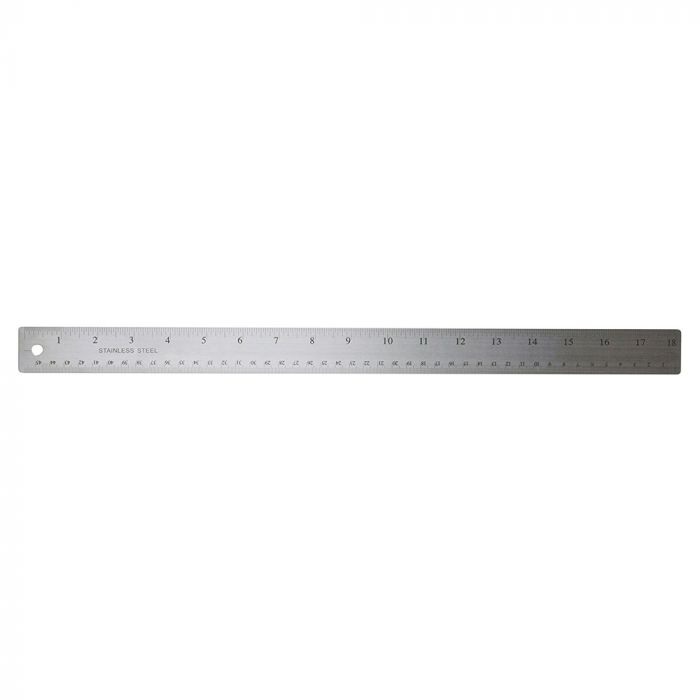 OIC Flexible Metal Ruler 18 in Stainless Steel 66613