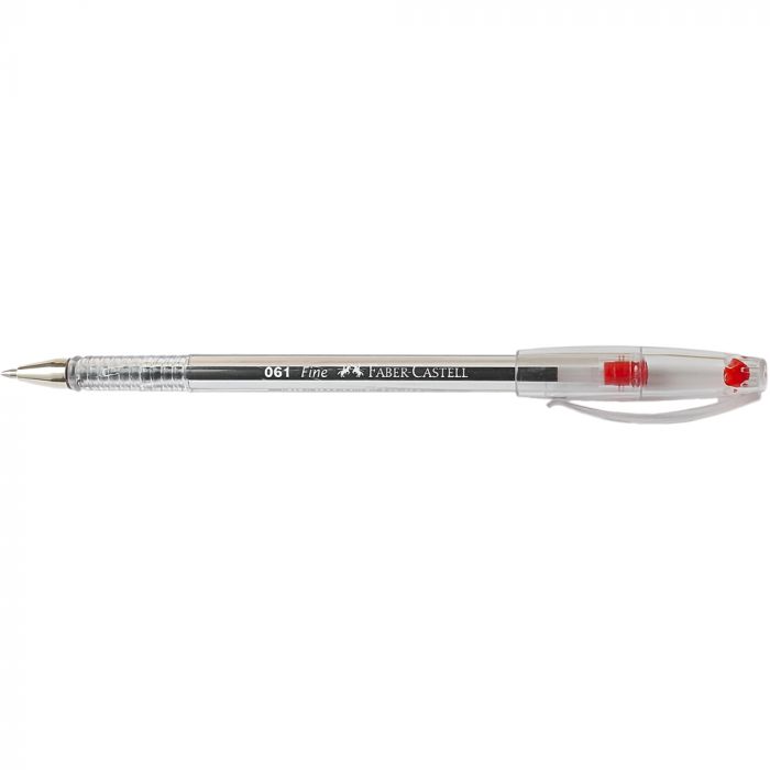 Faber Castell Ballpoint Pen Fine Red 061-F 346121