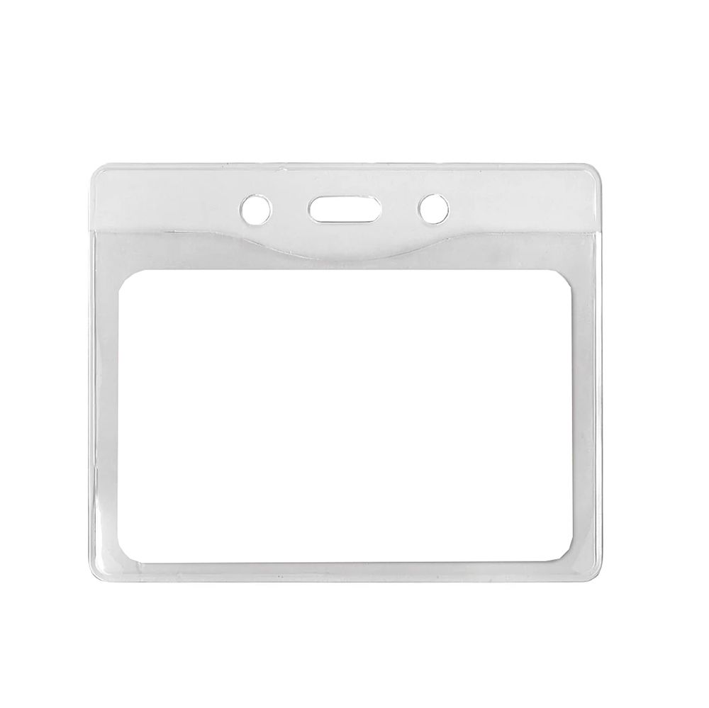 Advantus Horizontal Clear Badge Holder 3.5 x 2.5 inches w/out Clip 75411