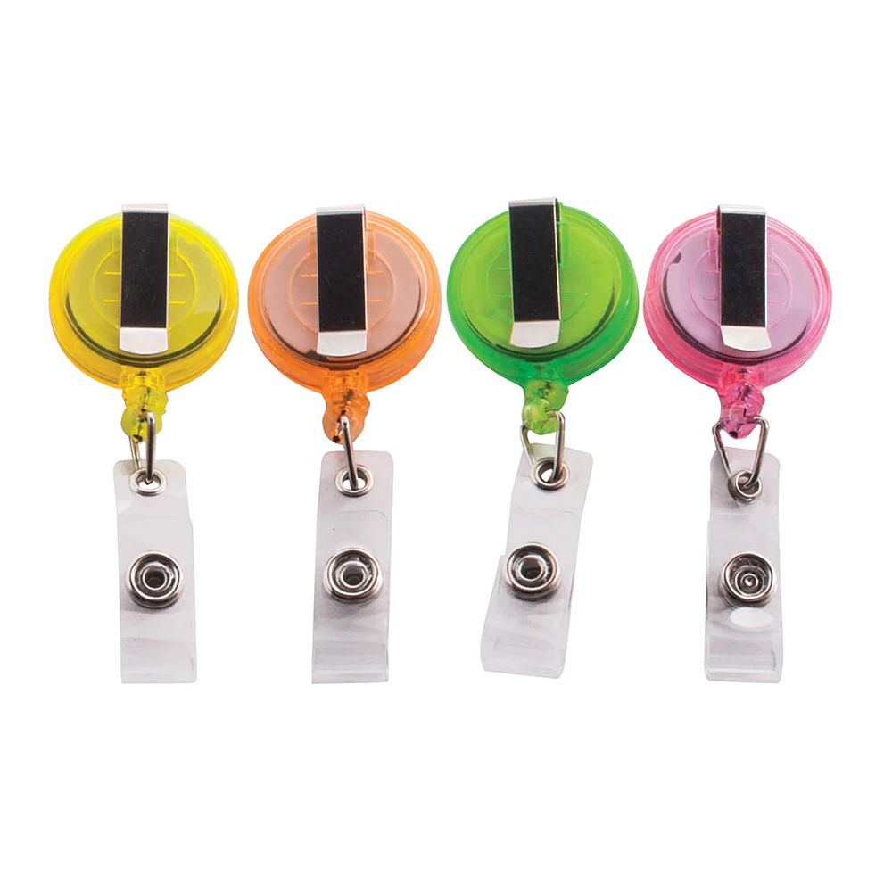 Advantus Clip-on Retractable ID  Neon Badge Reel 91161