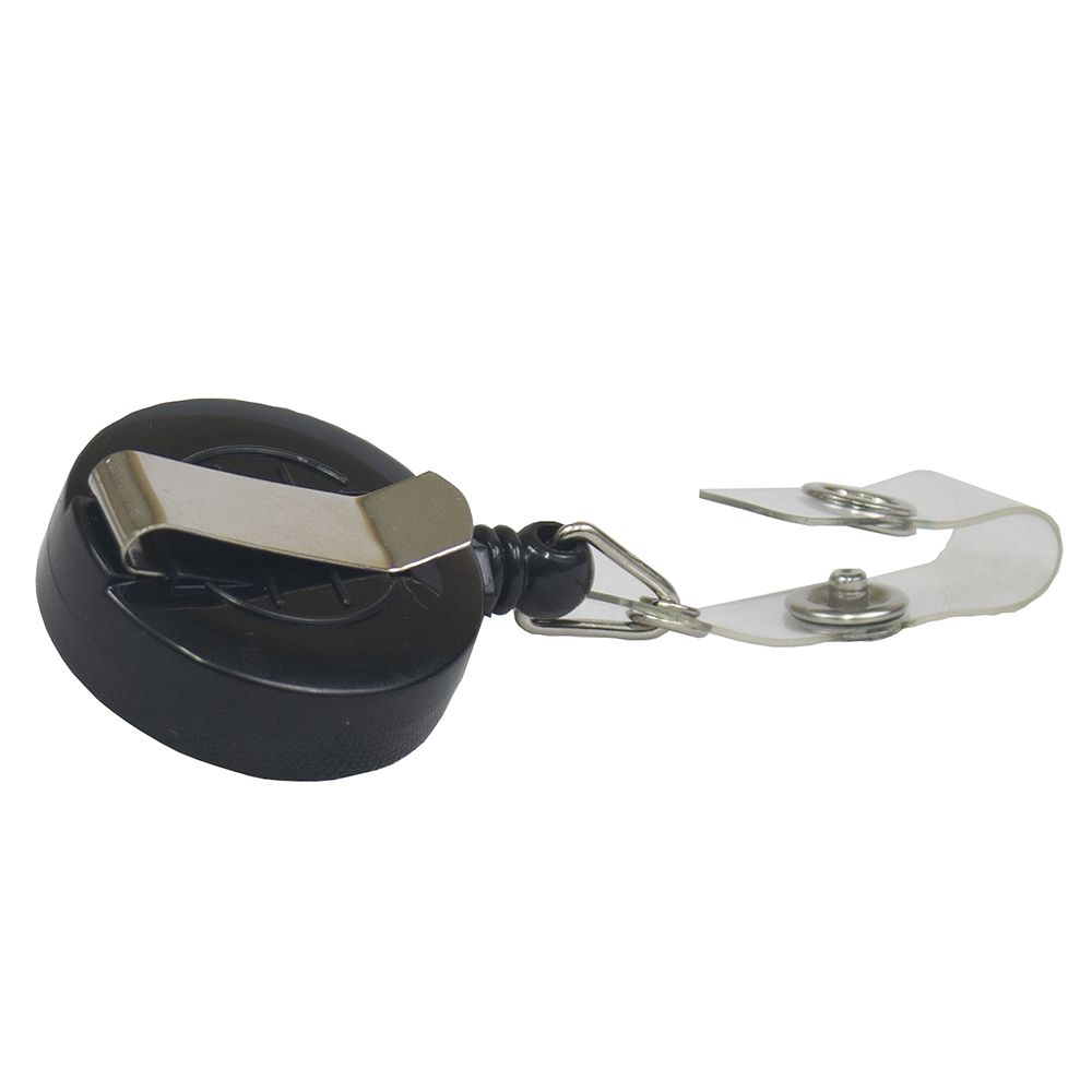 C-Line ID Badge Reel 30 in + with Belt Clip  Black     89221