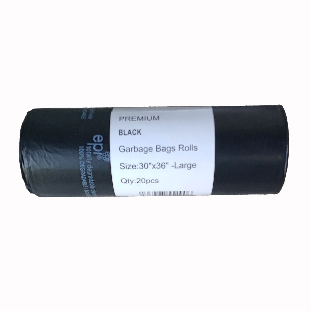 Garbage Bag   Black Bio-Degradable      30 in x 36 in   ea-rl/20