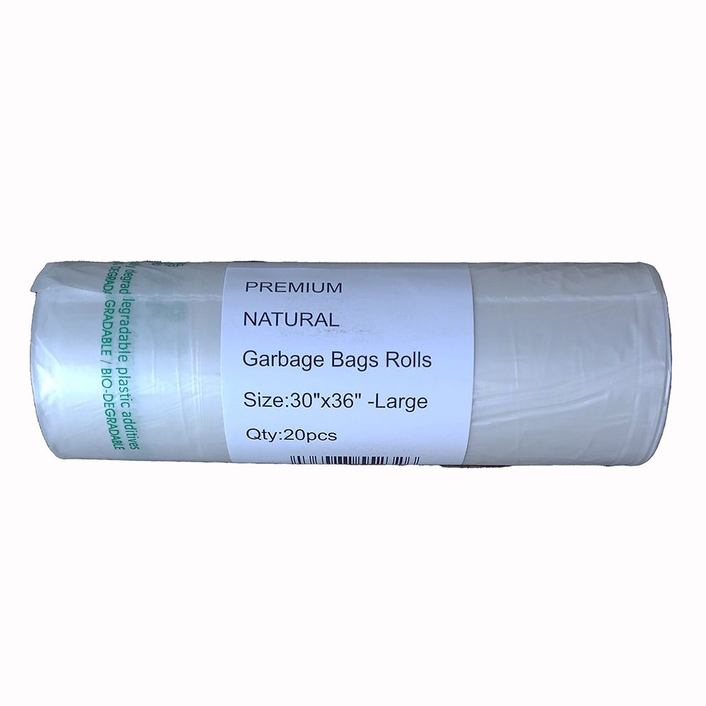 Garbage Bag   Clear Bio-Degradable      30 in x 36 in   ea-rl/20
