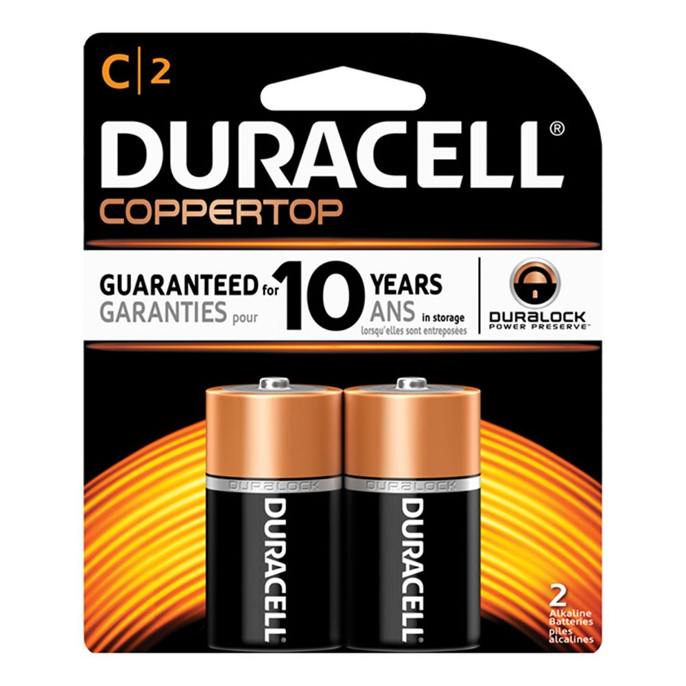 Duracell Alkaline Battery  C           1400B2    ea-pk/2