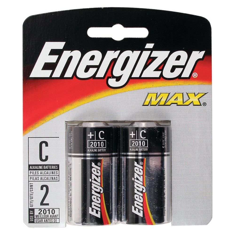 Energizer Alkaline Battery  C          E93BP-2        ea-pk/2