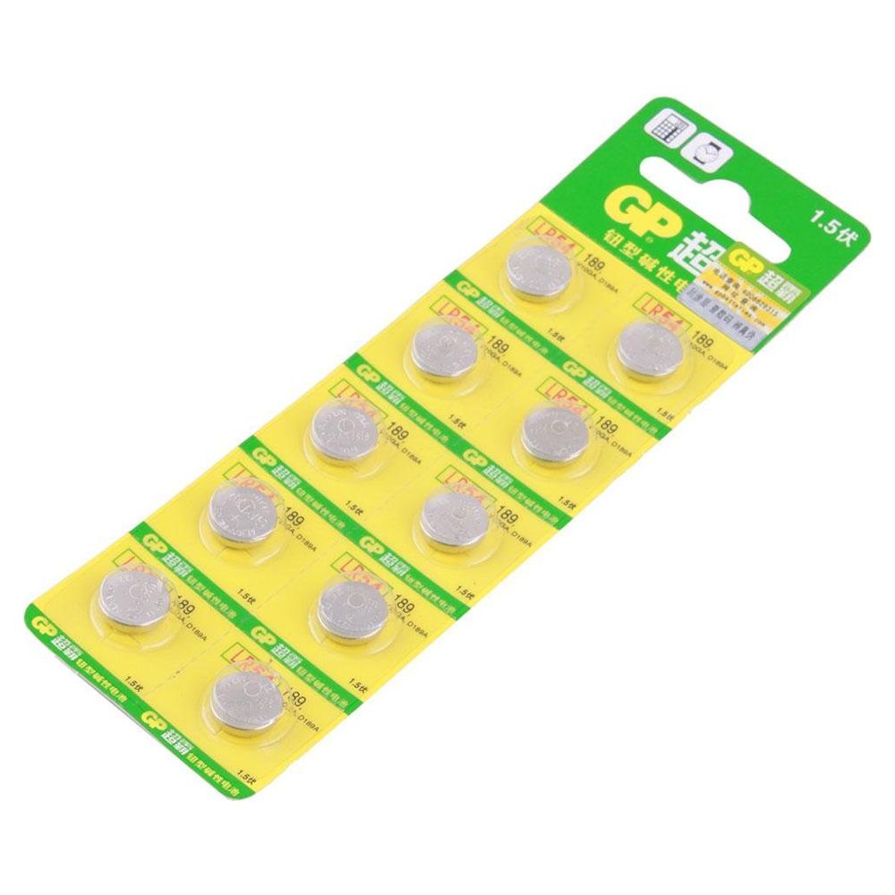 GP Alkaline Battery  1.5V   GP189 (LR54)  (ea battery)