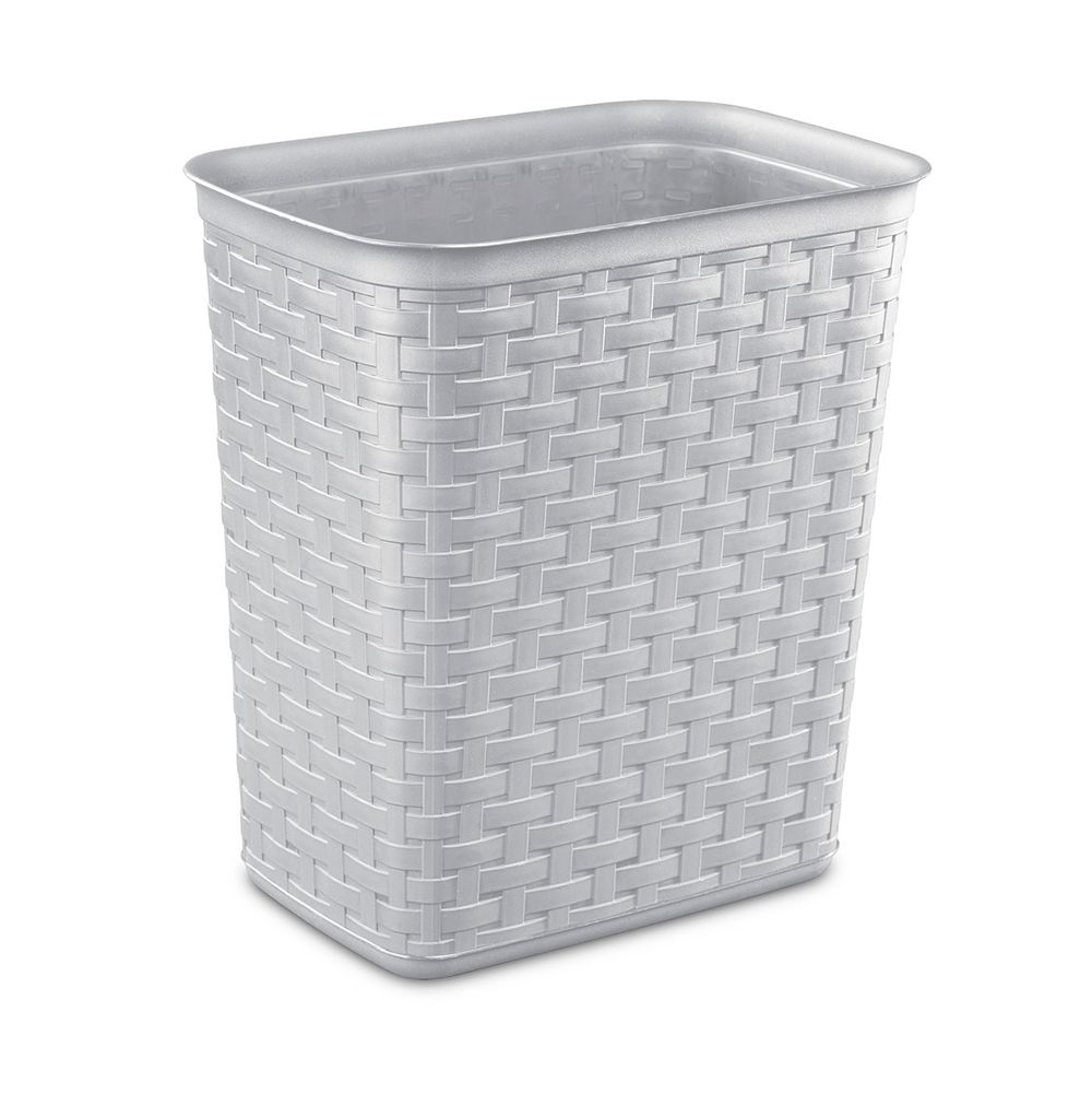 Sterilite Rectangular Bin Weave Pattern Grey 13Litre 1034LAB6A