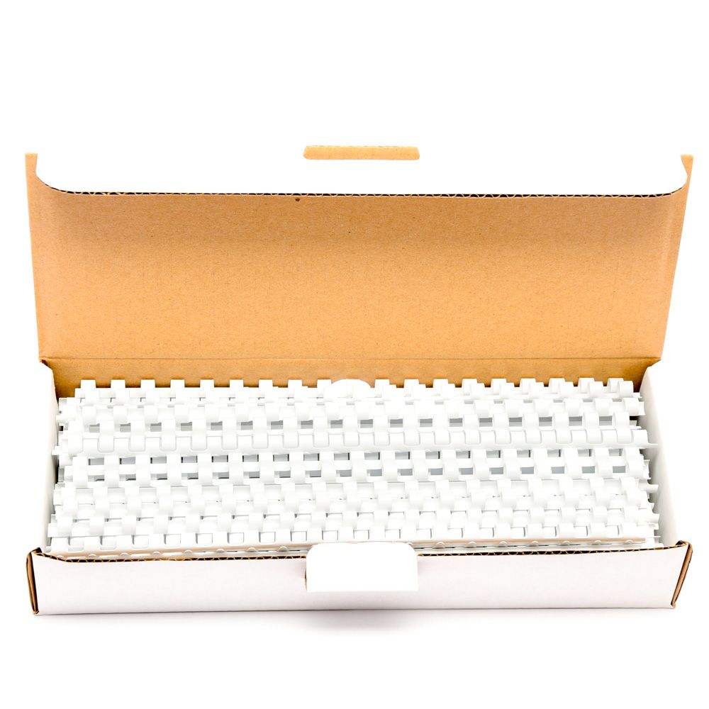 HOP Binding Comb White 8mm (5/16 in) Letter Size   03901   per comb