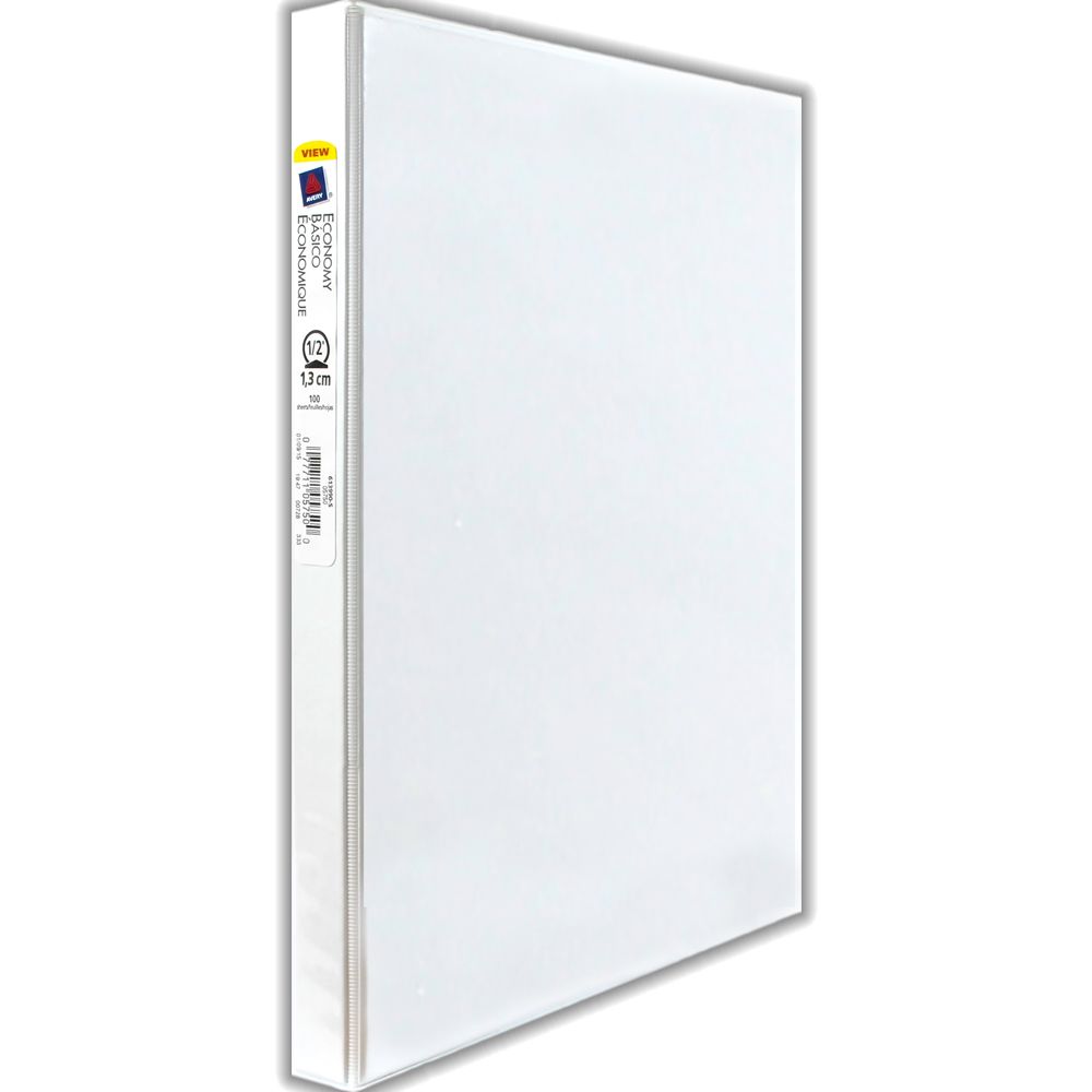 Avery 3Ring View Binder 1/2 inch  White    5750
