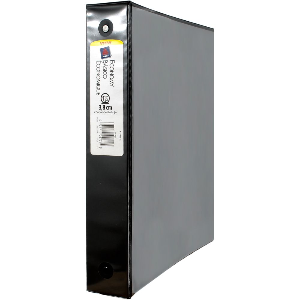 Avery 3Ring View Binder   1.5 in  Black              5771