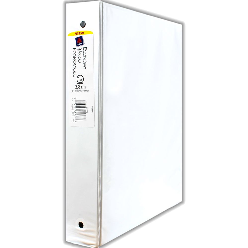 Avery 3Ring View Binder  1.5 in  White              5770
