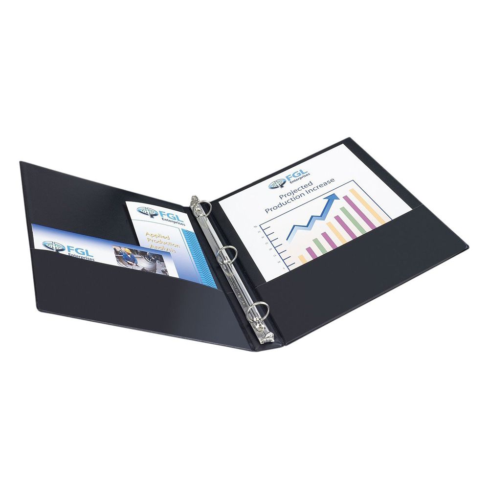 Avery 3Ring Binder 1 inch  Black                  3301