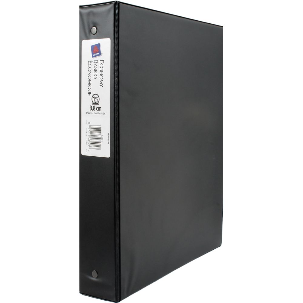 Avery 3Ring View Binder  1.5 inch  Black              3401