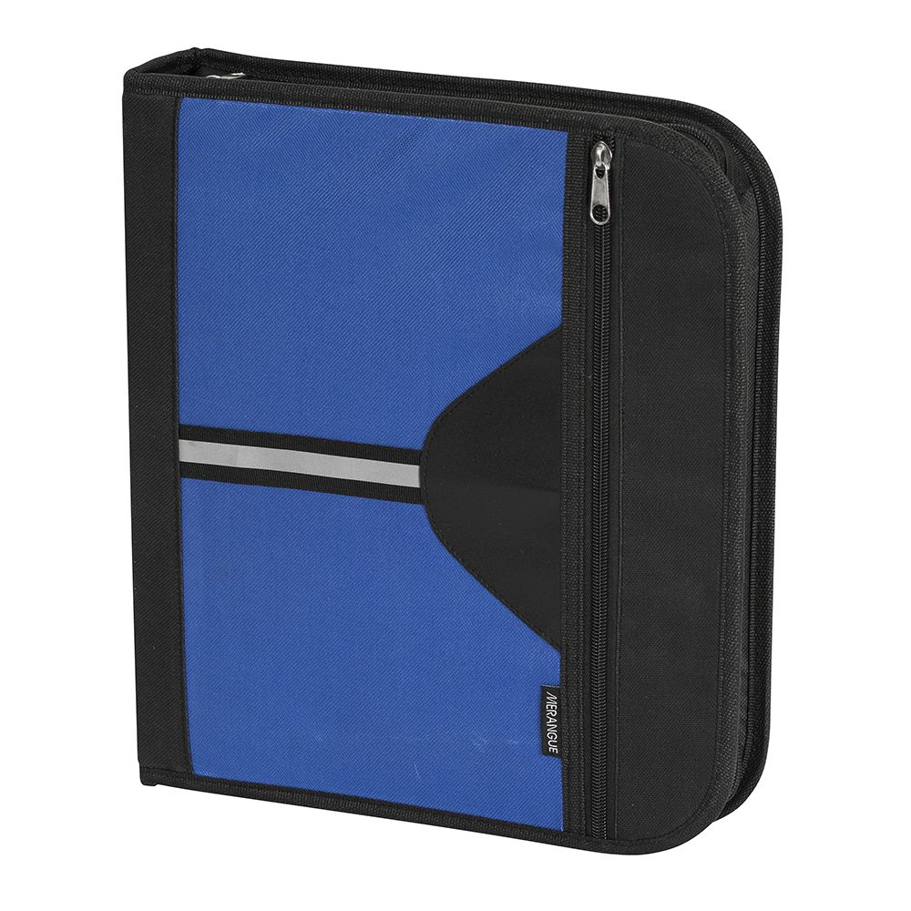 Merangue 3Ring Zipper Binder 1 1 /2inch  Assorted 1010-7484