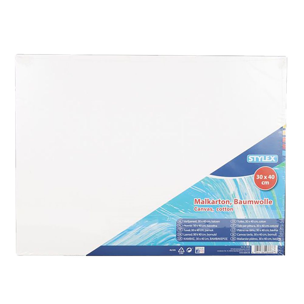 Stylex Canvas Board 30 x 40cm    28668