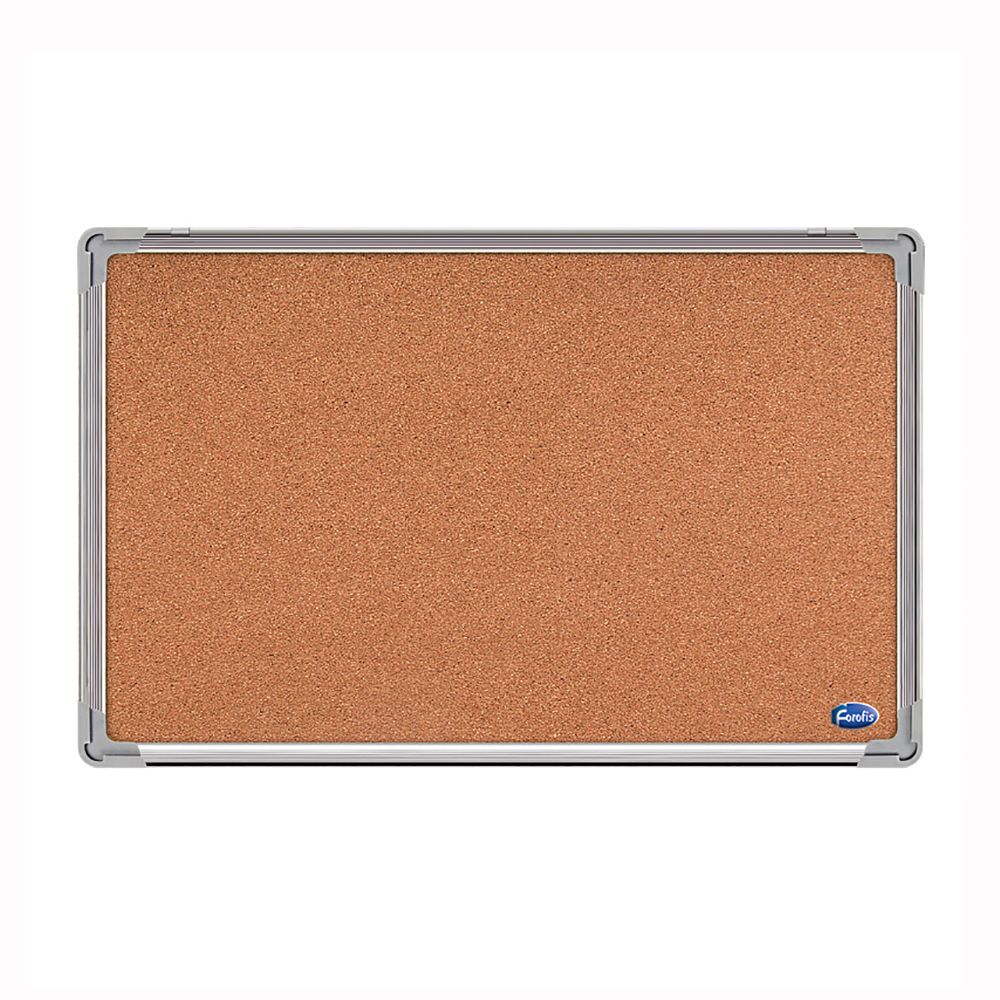 Forofis Cork Board with Aluminum Frame 24 x 36 inches   91014