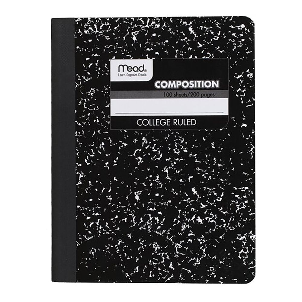 Mead  Composition Book 9.75 x 7.5 College Ruled 09932