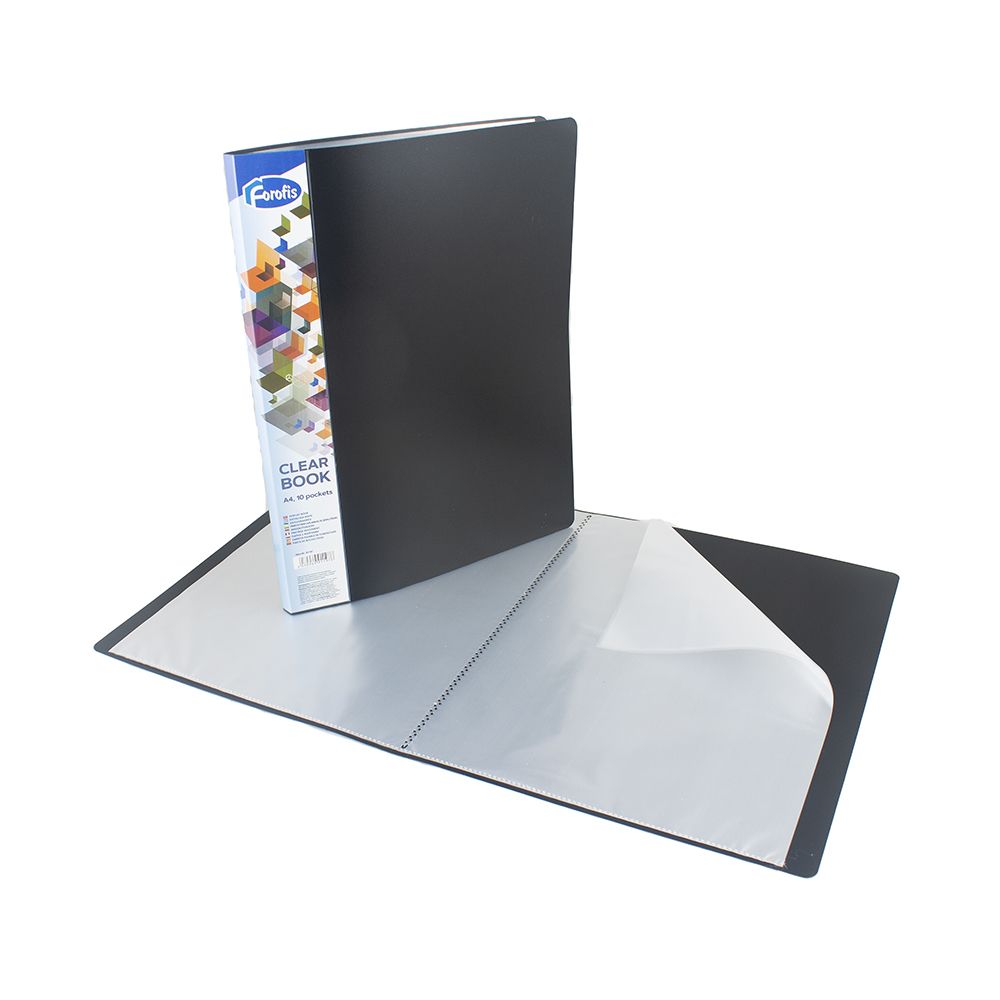 FOROFIS 10 Pocket A4 Black Display Book 91197 ea