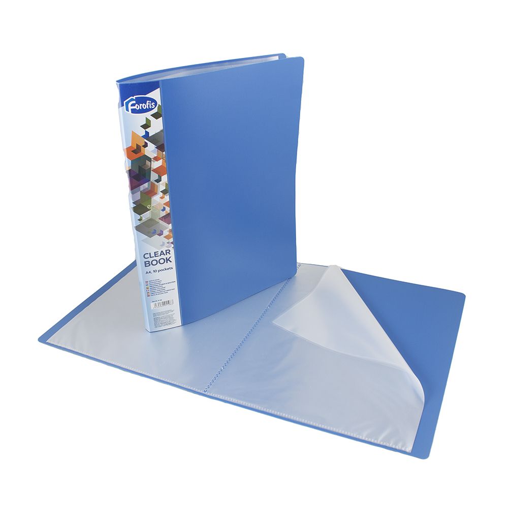 FOROFIS 10 Pocket A4 Blue Display Book 91198 ea