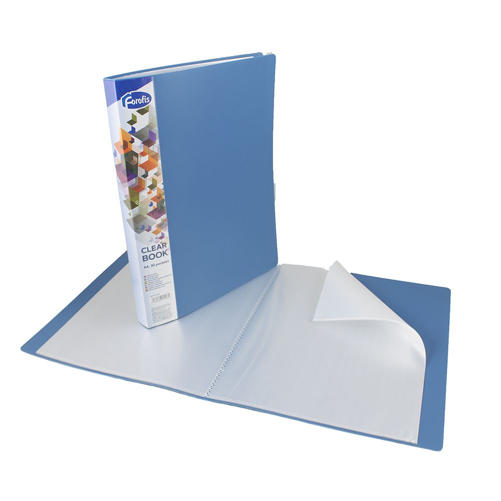 FOROFIS 30 Pocket A4 Blue Display Book 91206 ea