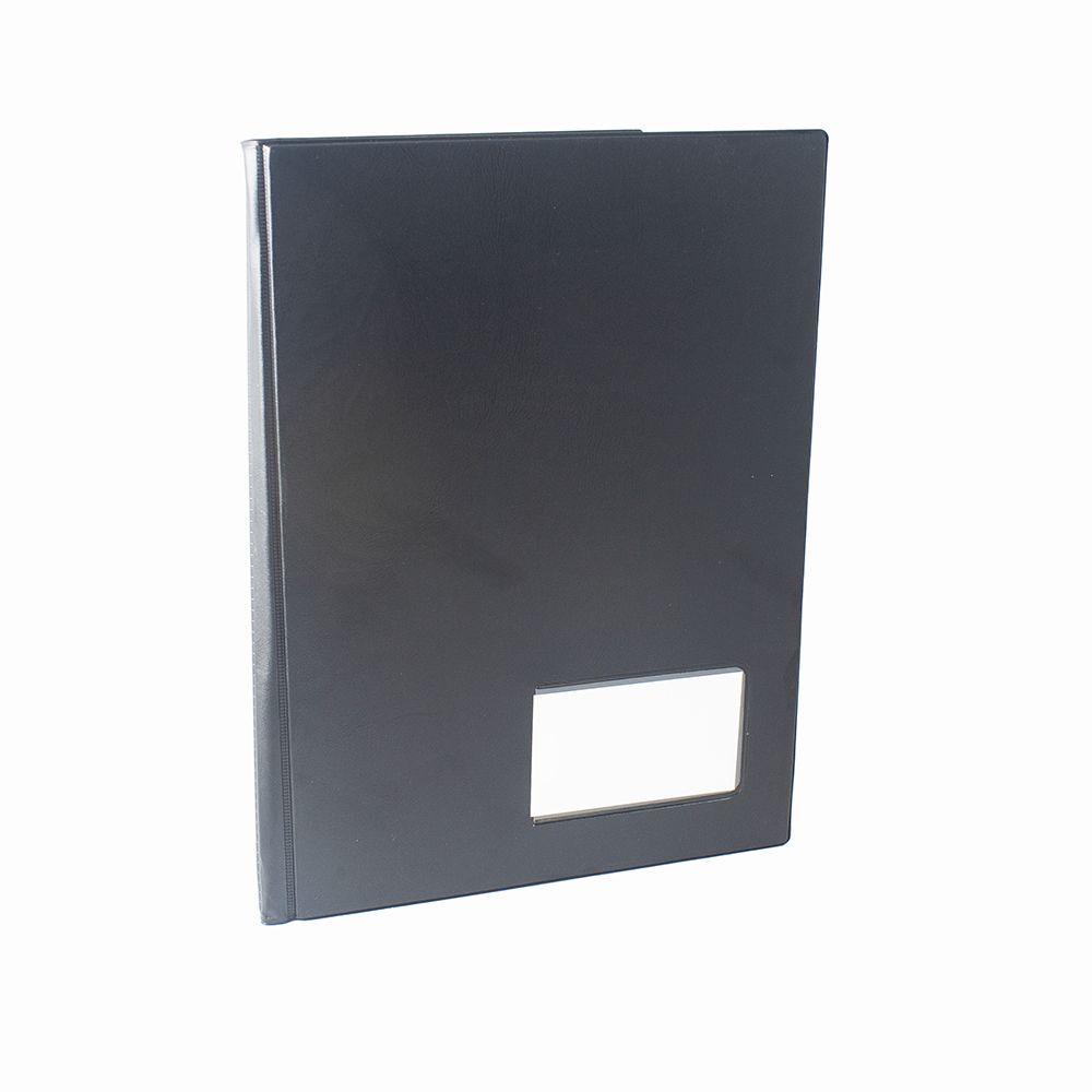 Tiger Rigid Heavy Duty Display Book 24-Pocket A4 Black 302319