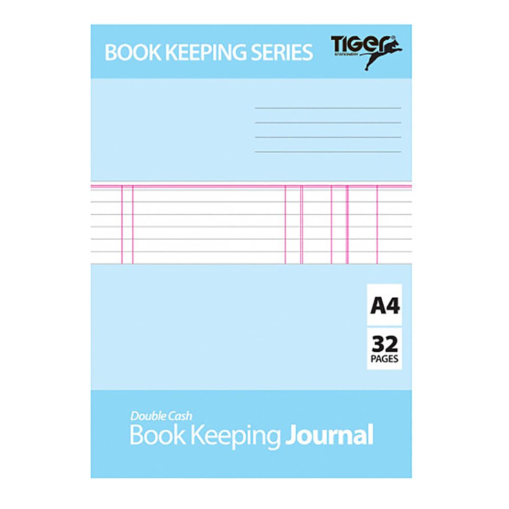 Tiger Soft Cover Bookkeeping Journal   A4  302301