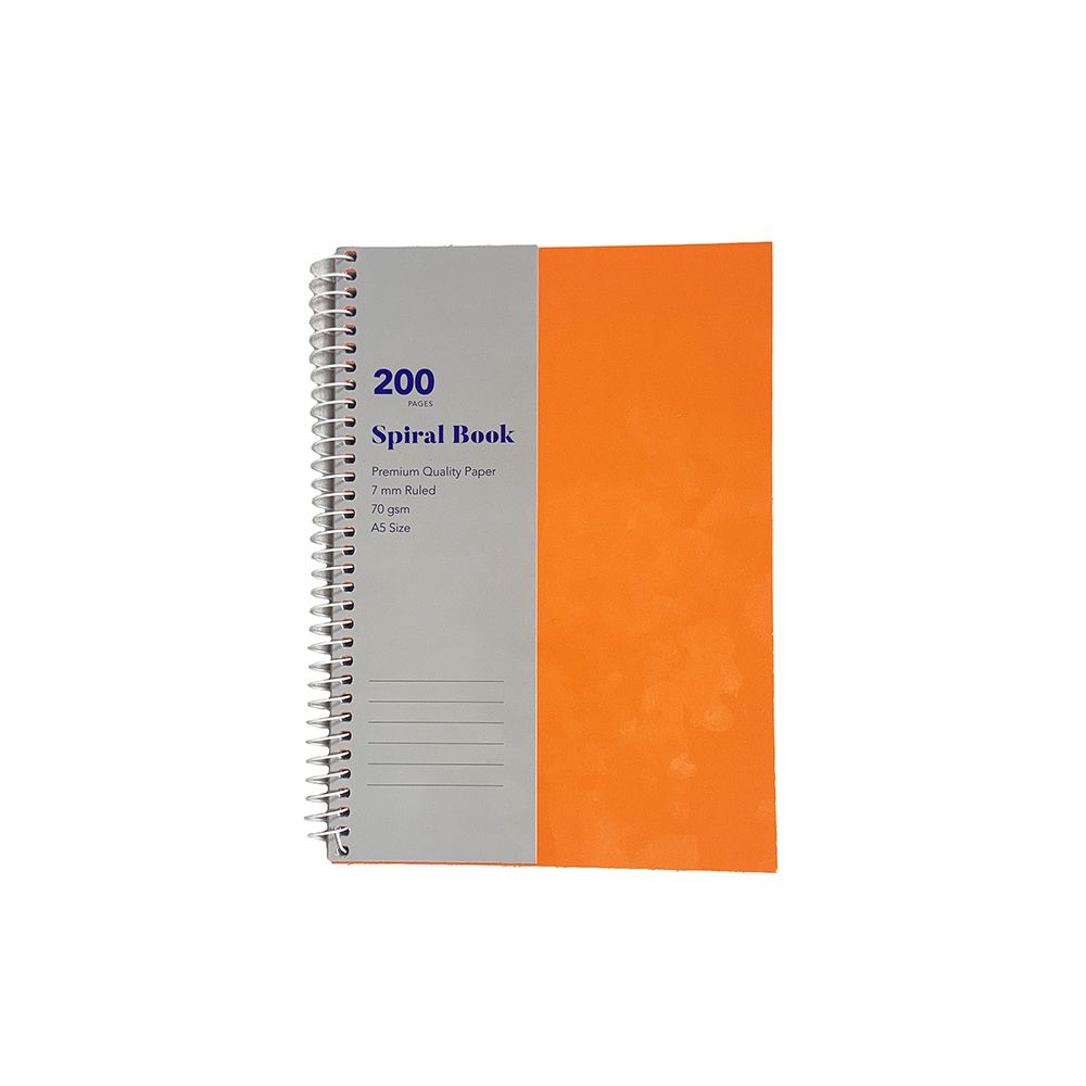 Collins Ruled Notebook A5 Spiral Bound  Orange  824408