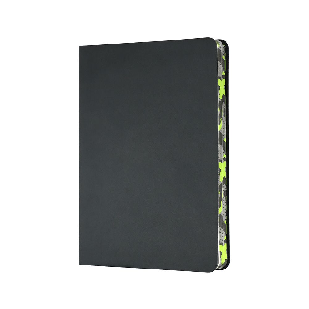 Collins Ruled Camo Edge B6 Notebook Dk Gray