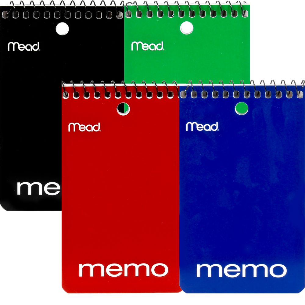 Mead Notebook Spiral Top  3 x 5  60sheets     45354  ea