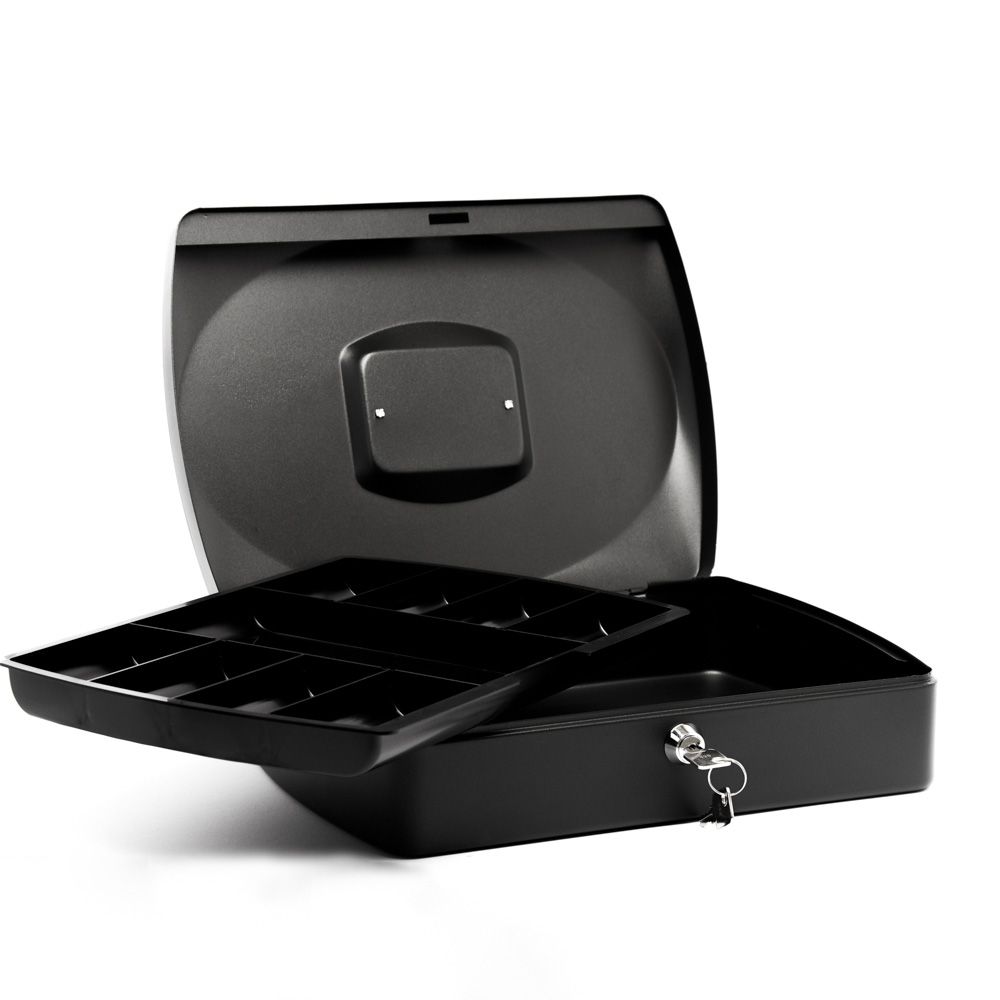 Q-Connect Cashbox  12 inch  Black    KF02604
