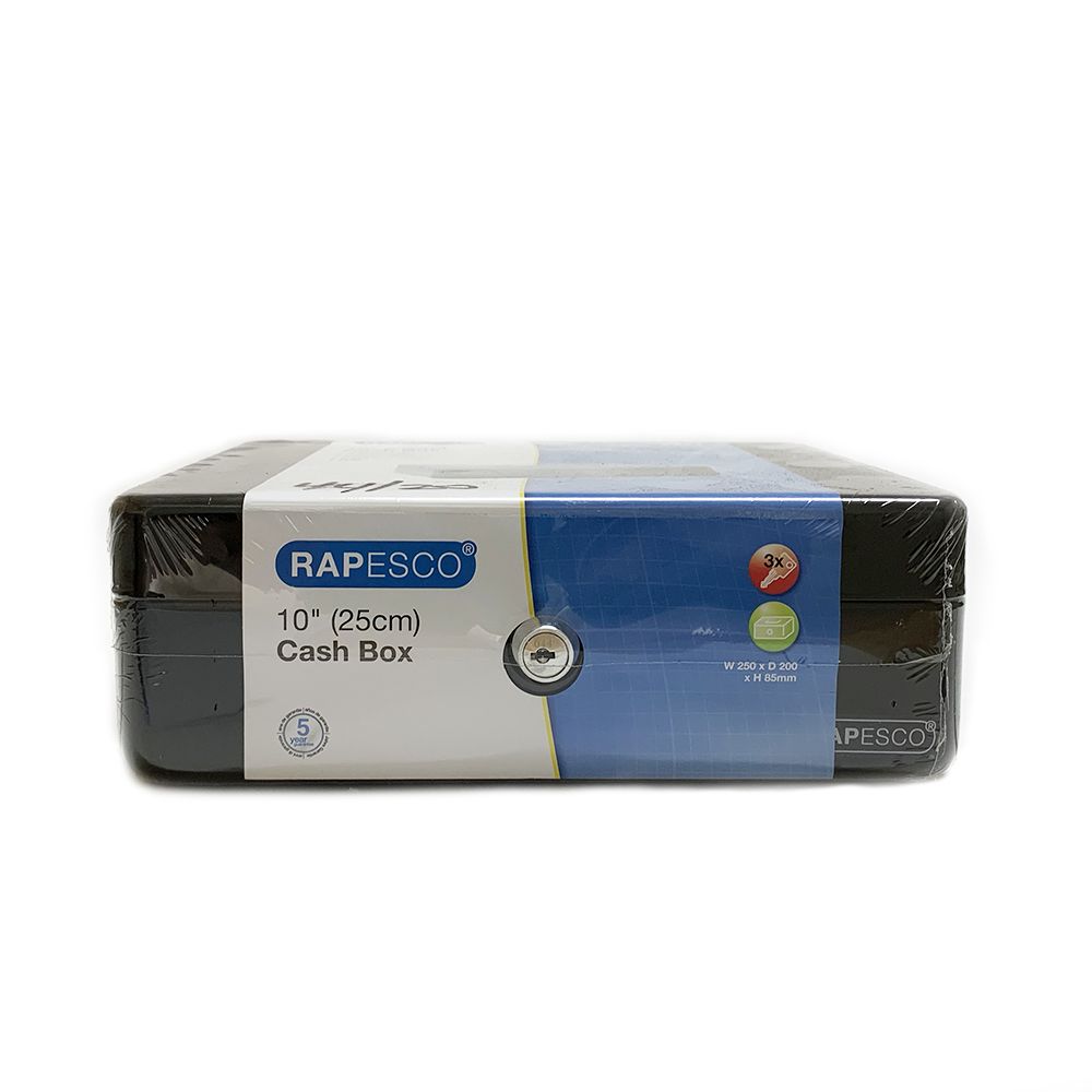 Rapesco Cashbox 10 inch (25cm) Black SB0010B1
