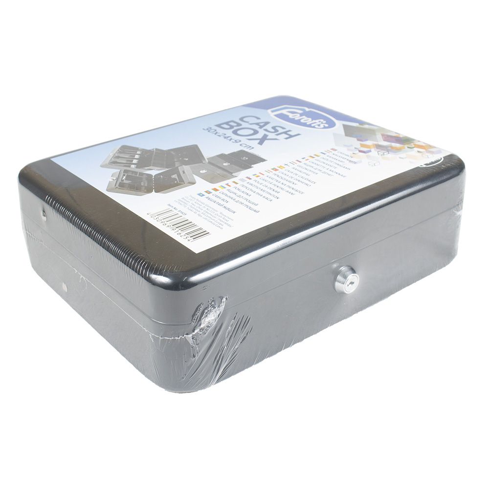Forofis Cash Box with Two-levels  Black 12inch   91625