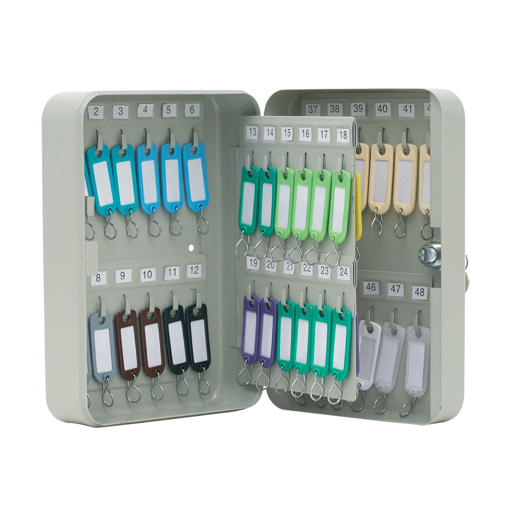 QConnect Key Cabinet   Pearl Grey holds 48 keys  KF04027