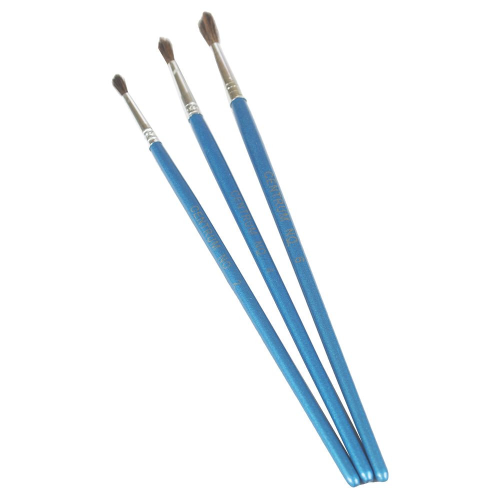 Centrum  Pony Hair Paint Brushes set of 3  Round no. 2 4 6   84680