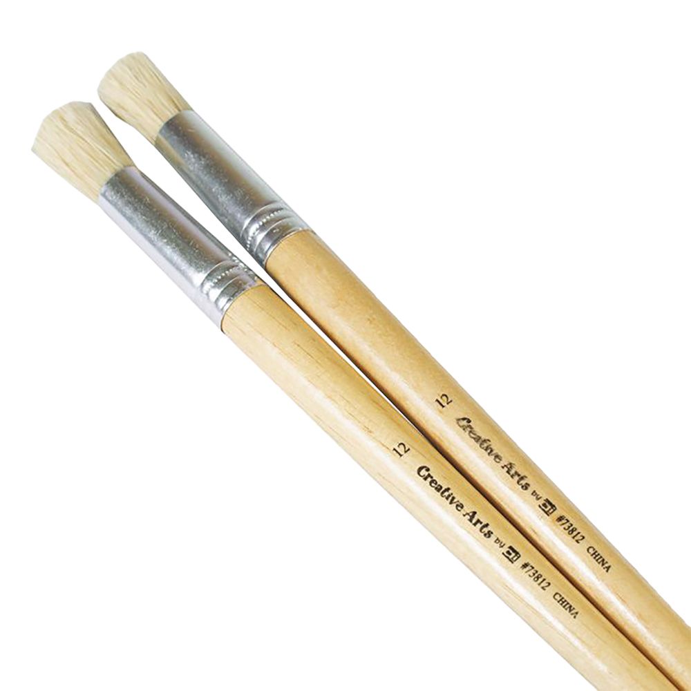 CLi Paint Brush Bristle Round #12  5/8 inches (ea brush)   73812