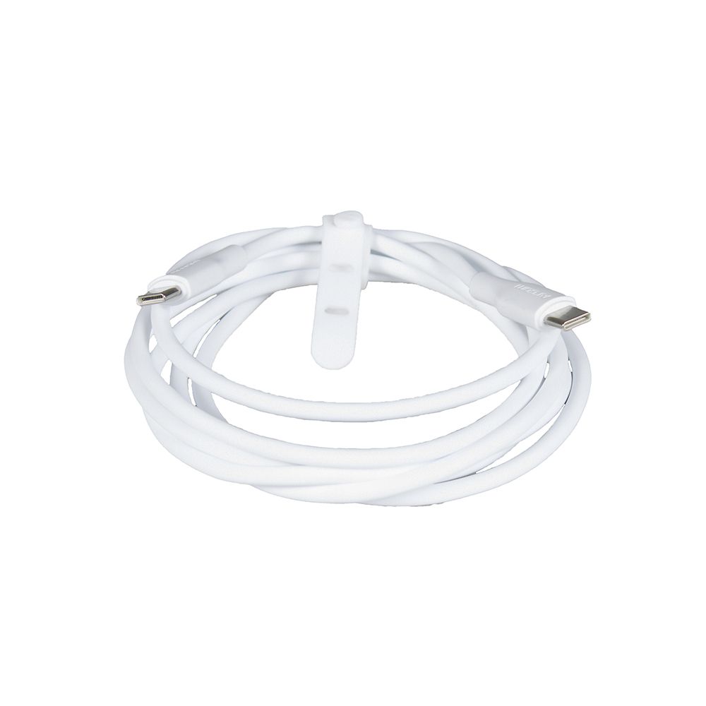 Argom Charge and Sync Cable 65W Type C to Type C 6ft White A00634