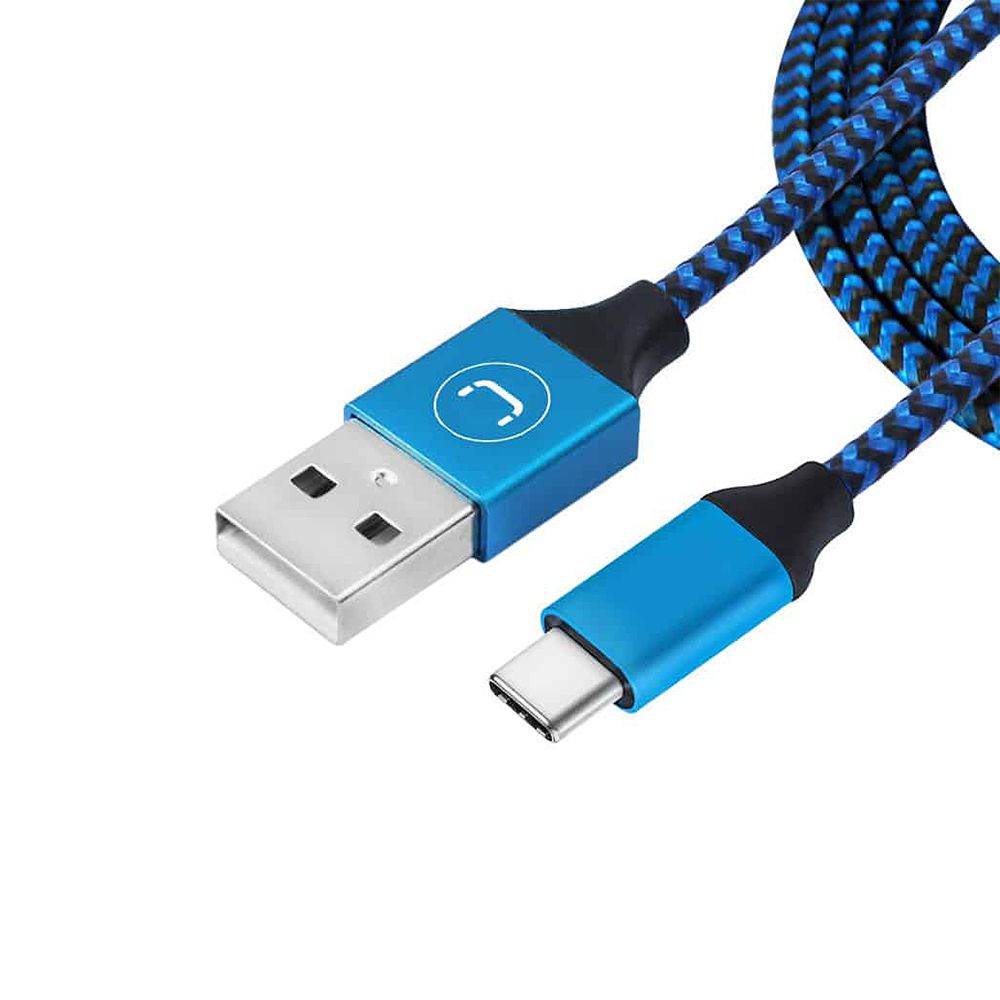 UNNO Charge and Sync Cable 2.0 Type C USB 5ft Braided Cable CB4061BL
