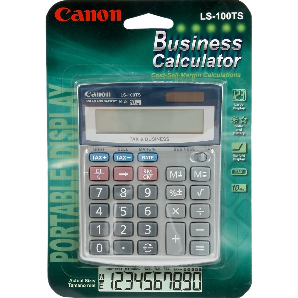 Canon Desk Calculator Portable 10-Digit        LS-100TS