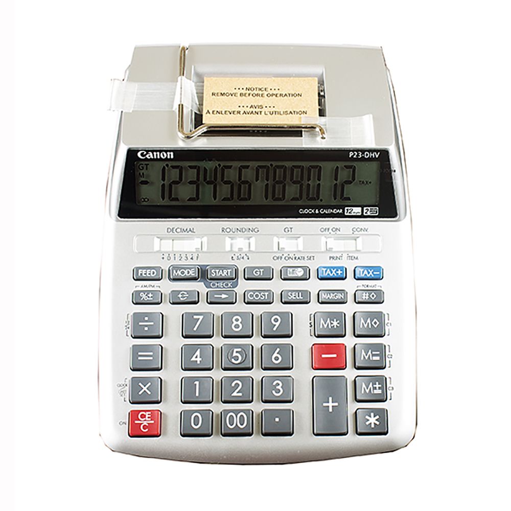Canon Calculator Desktop Printing with Adaptor P23DHV3