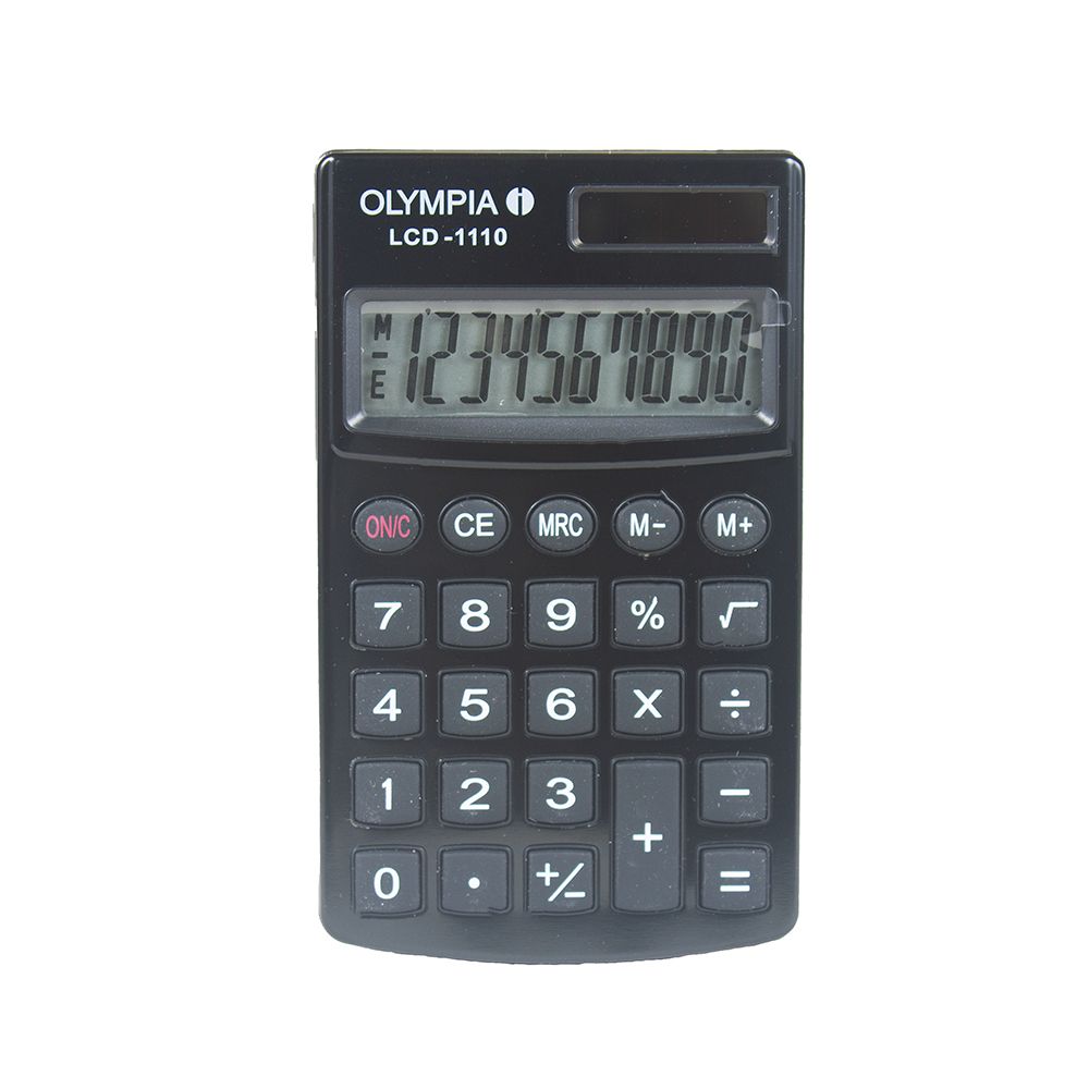 Olympia pocket calculator w/case LCD1110 Black 941901001