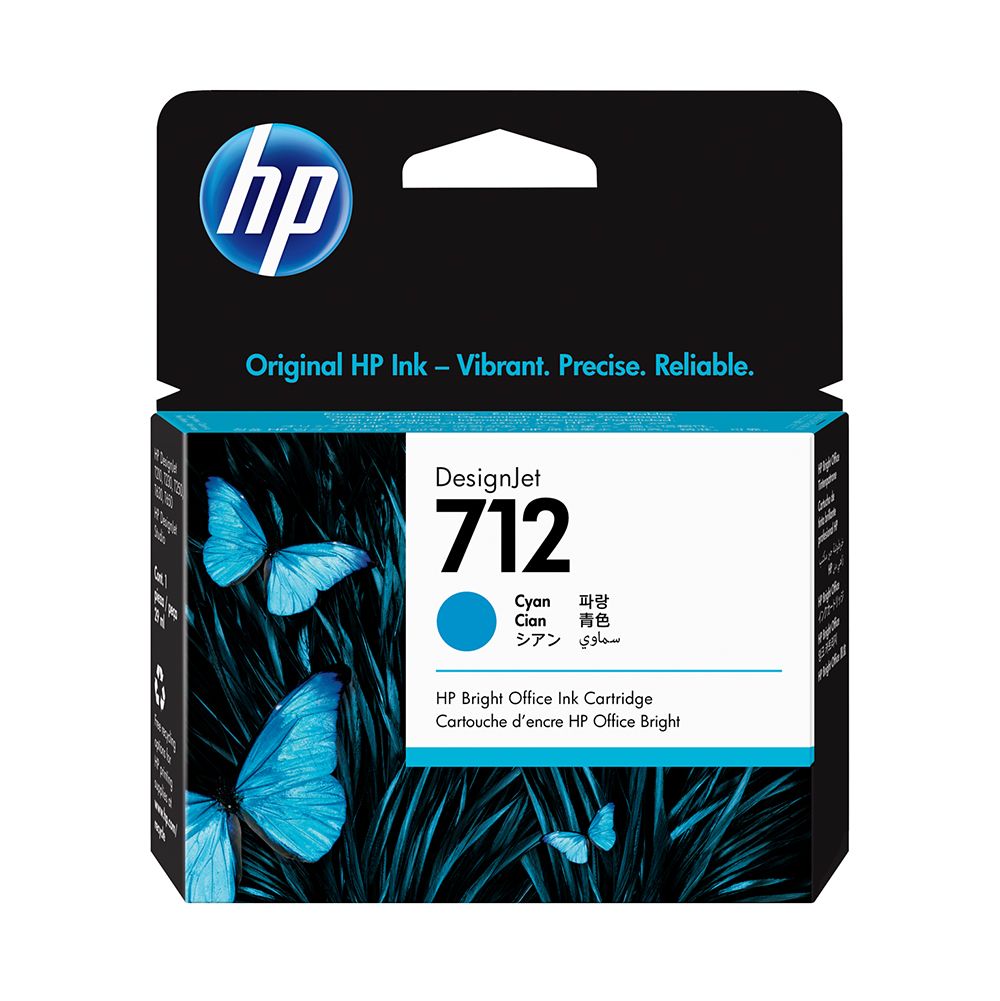 HP Designjet Cartridge #712  Cyan   3ED67A